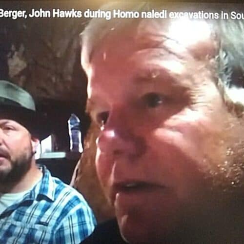 LeeBergerJohnHawks concentrate » Lee Berger affirms Homo naledi likely ghost species DNA admixture in Africans » Human Evolution News » 1