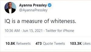 AyannaPressley » Ayanna Pressley on Race & IQ: Snopes admits Tweet by Massachusetts Congresswoman may be authentic » Human Evolution News » 1